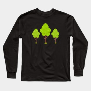 Cartoon Trees Delight Long Sleeve T-Shirt